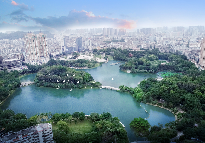 項目采用EPC模式，總湖體水域面積約50公頃，主要建設內(nèi)容包括：控源截污、活水補給、內(nèi)源治理、水生態(tài)修復、廁所改造、公園環(huán)境綜合整治。僅經(jīng)過3個多月治理，從劣五類達到地表水Ⅱ類標準，構(gòu)建“水下森林”景觀，擦亮綠色低碳城市名片，提升城市品質(zhì)品味。